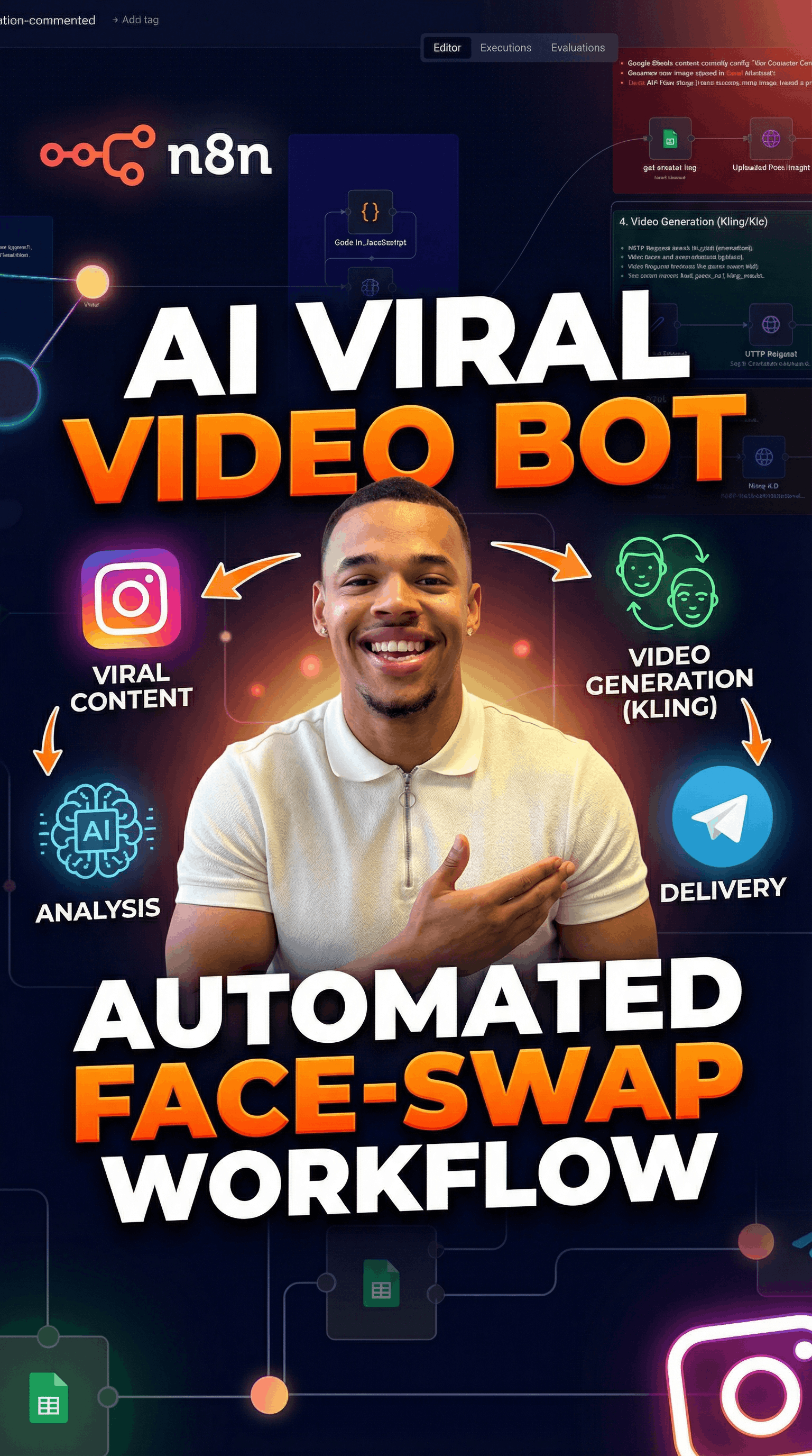 AI Video Face-Swap Bot Demo - Automatische Content-Erstellung mit Kling AI und Gemini für Instagram Reels und TikTok Videos